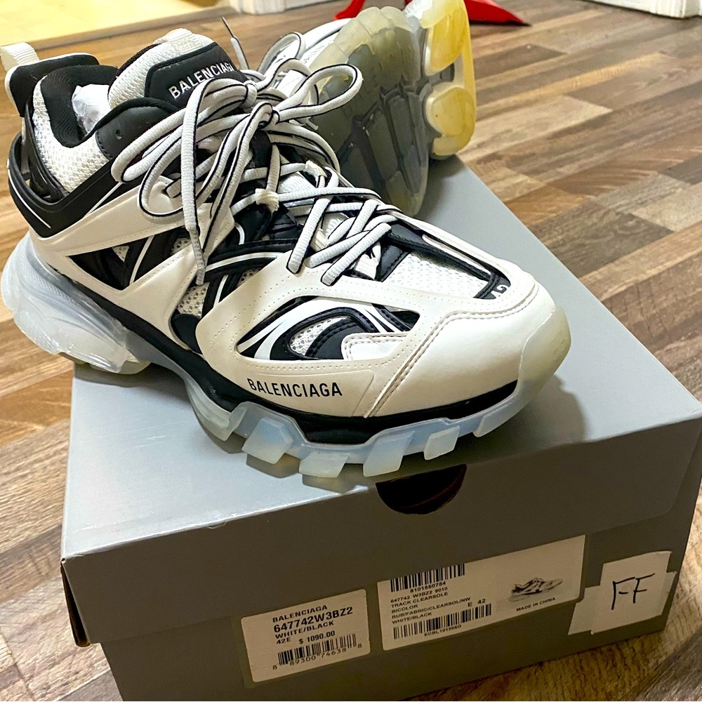 Balenciaga Black/White Mens Shoes